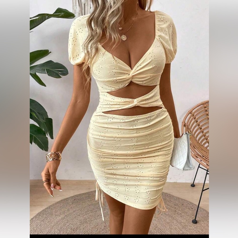 SHEIN BAE Women Twist Knot dress